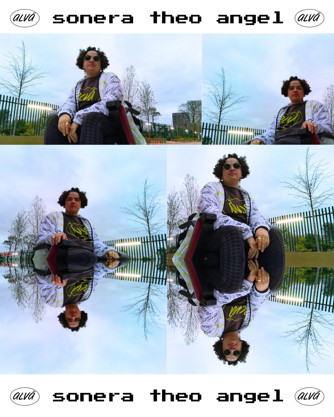 All about the genius world of Netflix / Sky Actor + artist Sonera Theo Angel. Lookbook #2